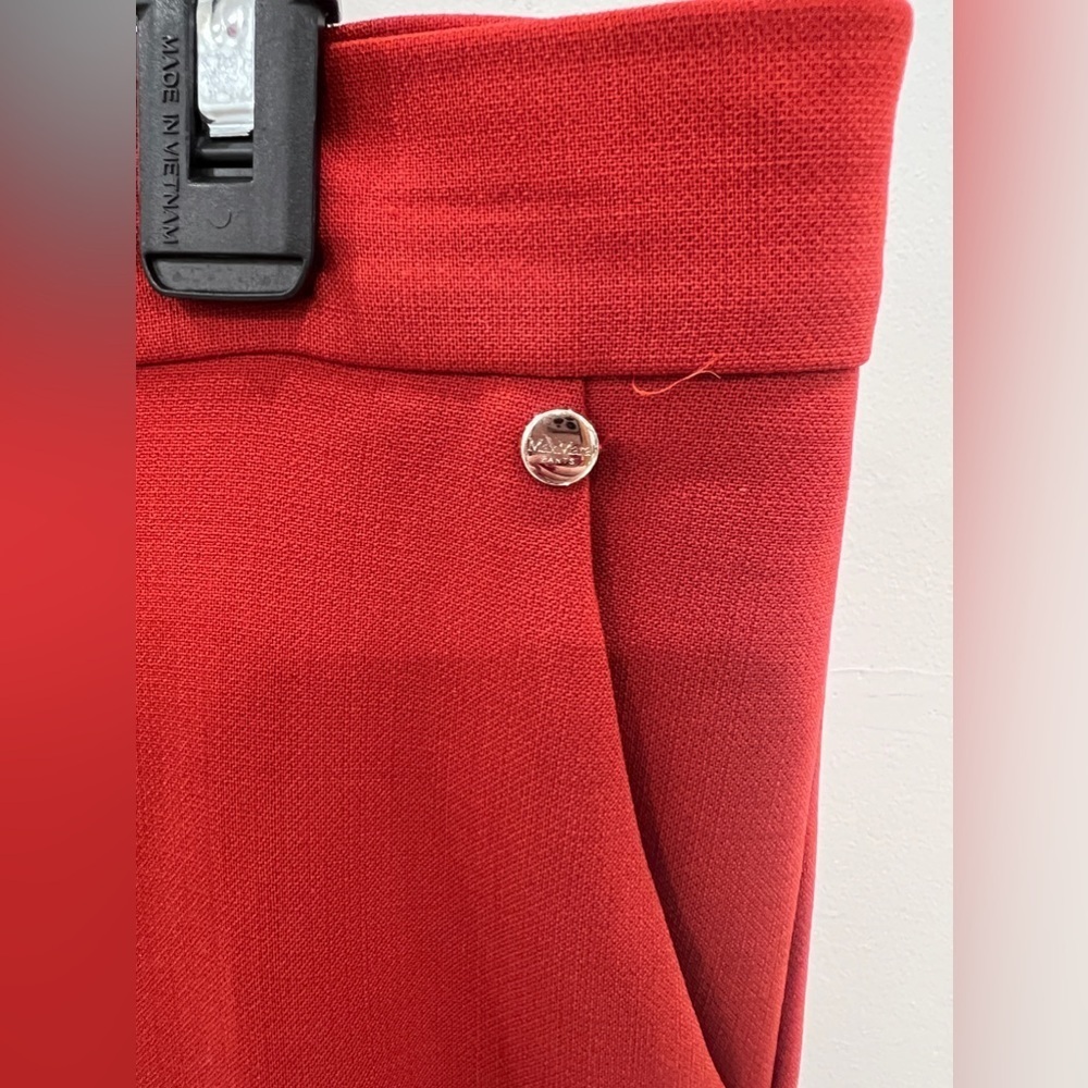 MaxMara Red Cropped Pants - Picture 4 of 7
